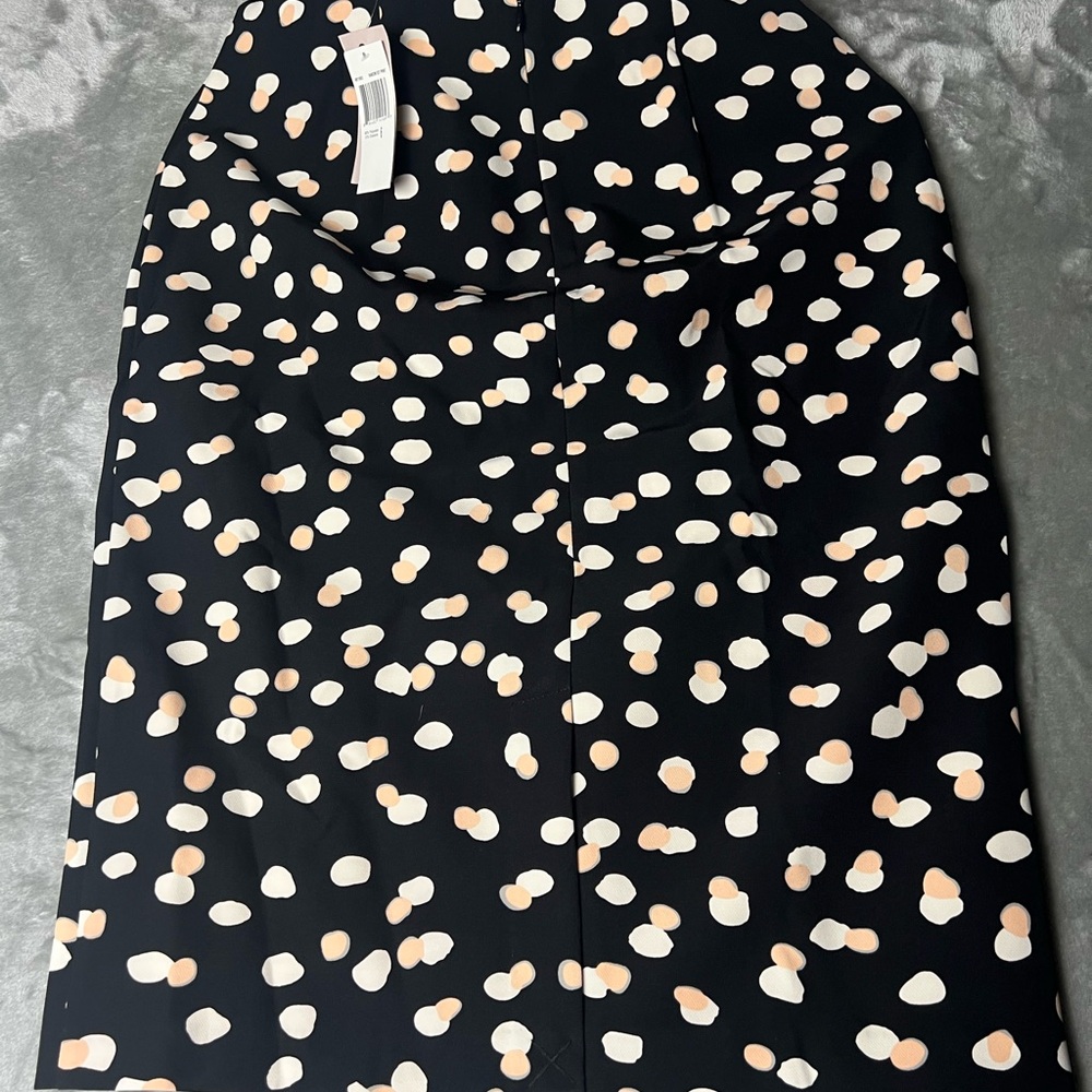 NWT Philosophy Republic Clothing Black Random Dot Pencil Skirt Size 6